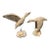 Late 20th Century Pair of Coastal Hand Carved Driftwood Birds on Stone Bases For Sale