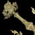 Gold Antique French Art Nouveau Bronze 4-Light Chandelier with Frosted Glass Tulip Flower Shades and Acanthus Leaves, 1890s For Sale - Image 8 of 18