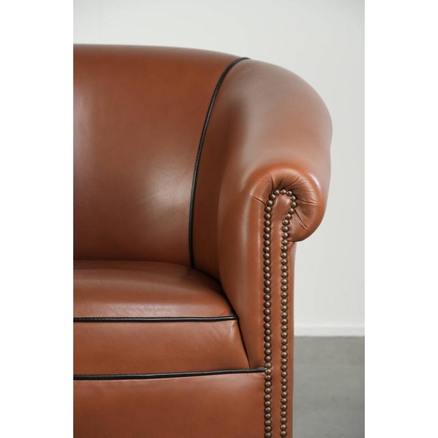 English Cowhide Club Armchair For Sale - Image 9 of 13