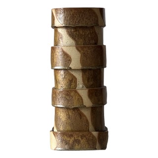 Layers Glazed Ceramic Table Lamp by Katia Langeard For Sale