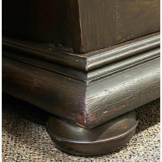 Antique English Oak Jacobean Revival Armoire c.1910 For Sale - Image 15 of 15