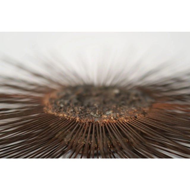 Metal Industrial Metal Alloys Sunburst Wall Sculpture, Circa 1970s For Sale - Image 7 of 7