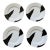 1980s 4 Swid Powell Broken Plates 12" Dinnerware For Sale