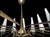 Metal Large Mid-Century French Sunburst Chandelier with 14 White Satin Glasses from Arlus, 1950s For Sale - Image 7 of 14