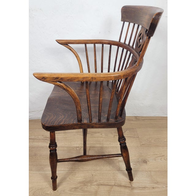 Georgian High Back Windsor Armchair, Thames Valley, 1850s For Sale - Image 14 of 17