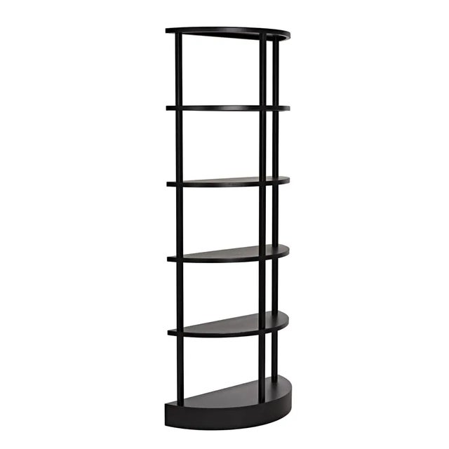Not Yet Made - Made To Order NOIR Spago Bookcase, Black Metal For Sale - Image 5 of 6