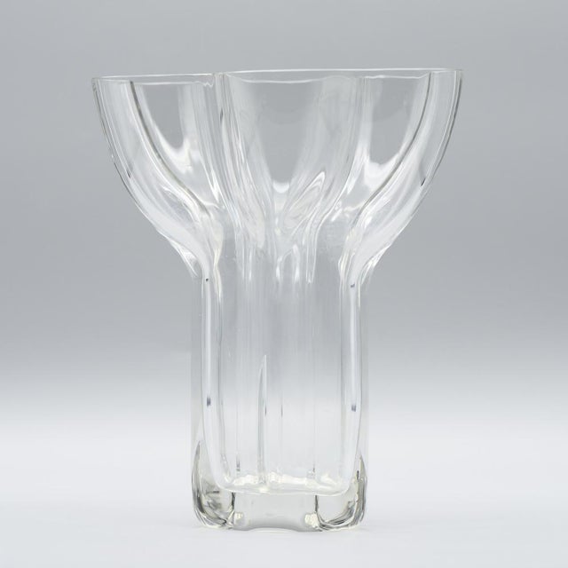 Vintage Sculptural Glass Vase by Tapio Wirkkala for Rosenthal, Germany, 1960s For Sale - Image 11 of 11