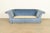 Textile Baker Furniture Blue Velvet Upholstered Roll Arm Sofa For Sale - Image 7 of 13