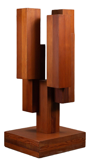 Jan Hoog, Constructivist Sculpture, 20th Century, Wood