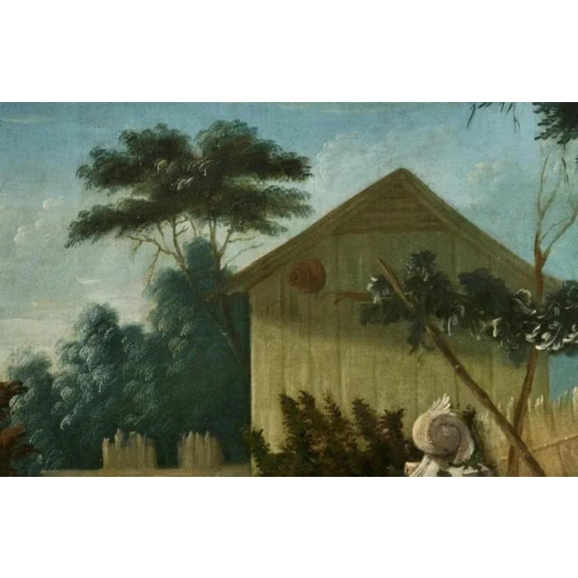 Baroque French School Artist, Gallant Scene, 18th Century, Oil on Canvas, Framed For Sale - Image 3 of 11