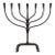 Mid-Century French Brutalist Hand-Forged Iron Seven-Light Candelabrum For Sale