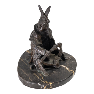 Mid-Century Western Bronze Indian Figure After Carl Kauba