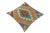 Abstract Bohemian Turkish Vicki Hand Woven Kilim Throw Pillow For Sale - Image 3 of 5