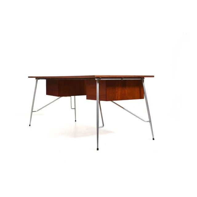 Børge Mogensen Teak Model 202 Desk by Børge Mogensen, 1950s For Sale - Image 4 of 13
