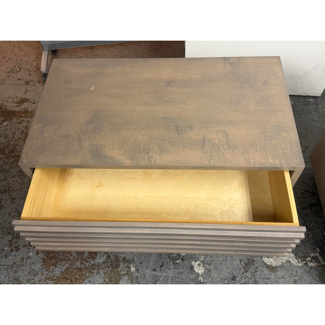 Gray Room & Board Coles Chest of Drawers, Pair For Sale - Image 8 of 12