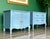 Henredon 1970s Pair of French Provincial Light Blue Lacquered Nightstands For Sale - Image 4 of 15