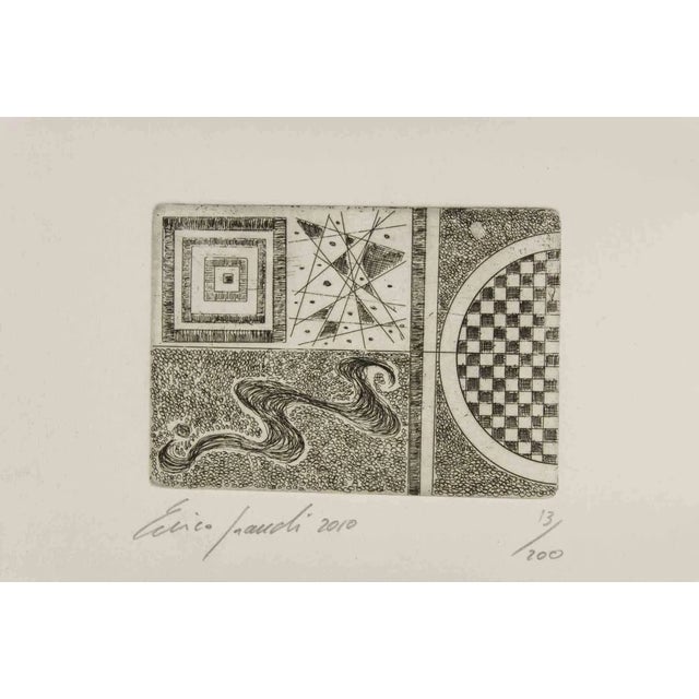 Fausto Maria Franchi, Abstract Composition, Etching, 2010 For Sale