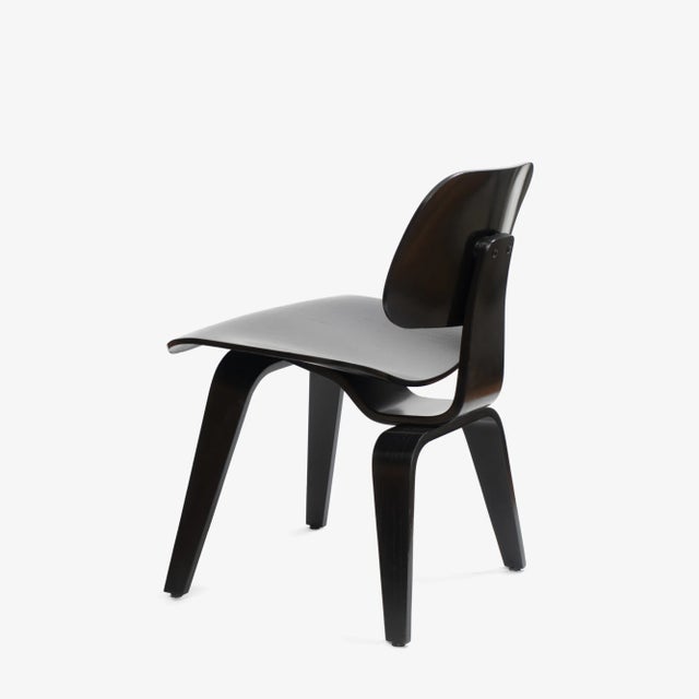 2000 - 2009 Eames Dcw Dining Chairs in Ebony Ash by Charles & Ray Eames for Herman Miller For Sale - Image 5 of 12
