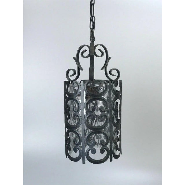 Mid-Century Modern Space Age Pendant Lamp in Metal and Glass For Sale - Image 9 of 9