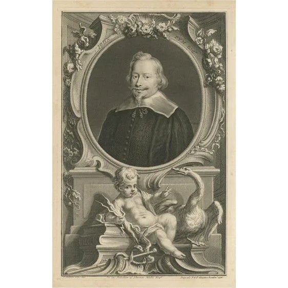 Jacobus Houbraken, Portrait of John Pym, English Politician, Print For Sale