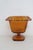 Ftda 1981 Amber Golden Brown Pressed Glass Embossed Pedestal Candy Dish 5088b For Sale - Image 9 of 18