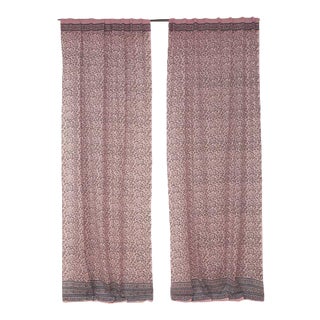 Naaz 45" X 96" Dusty Pink Curtain For Sale