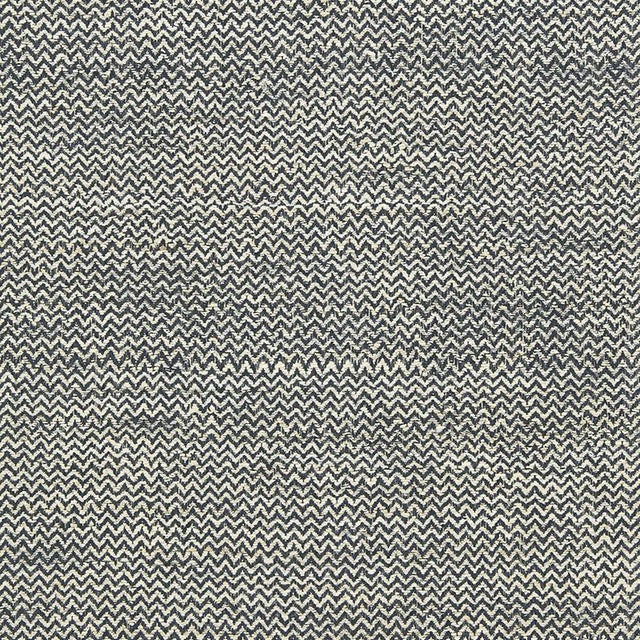 Schumacher 2 Yards Schumacher Alhambra Charcoal/Ivory Fabric For Sale - Image 4 of 4