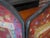 Wood Vintage French Country Red Ornate Rooster Design With Basket Fire Screen For Sale - Image 7 of 13