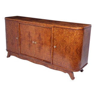 French Art Deco Amboyna Sideboard, 1925 For Sale