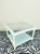 Vintage Faux Bamboo Regency Oversized White Glass Top Cane Bottom Shelf Square Side Coffee Tables- a Pair For Sale - Image 10 of 11
