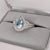 2020s 1.6Ct Santa Maria Aquamarine Ring With Natural Diamonds: Solid 14k Gold, 10x7mm, Size 6.75 For Sale - Image 5 of 8