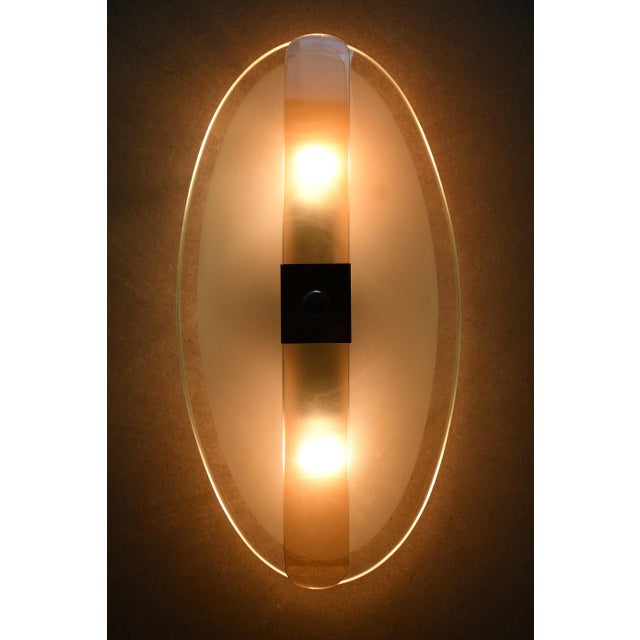 Italian Murano Glass Wall Sconces attributed to Antonio Lupi, 1960s, Set of 2 For Sale - Image 10 of 12