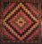 A very rare and highly collectible Persian Sofreh tribal Kilim from the mid 1900s. The handwoven tribal kilim is from the...
