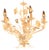 Petite Vintage French Country Painted Chandelier For Sale