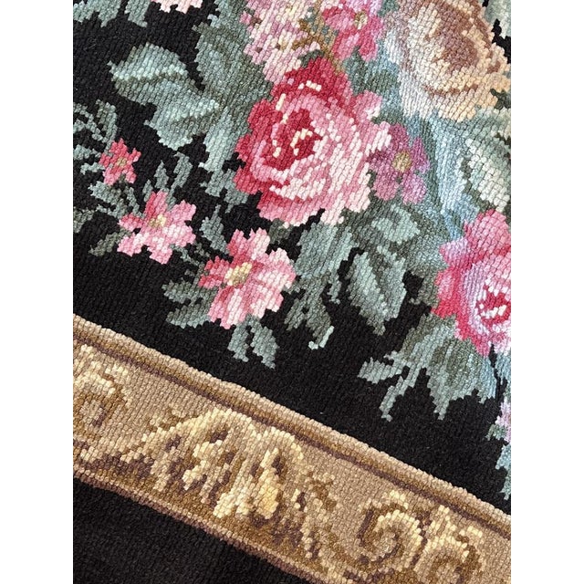 Early 20th Century Savonerie Rug Decorated with Flower Garlands, 1890s For Sale - Image 15 of 17