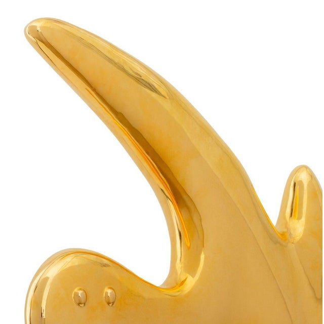 Ambrogio Pozzi Gold Glazed Ceramic Sculpture For Sale In New York - Image 6 of 12