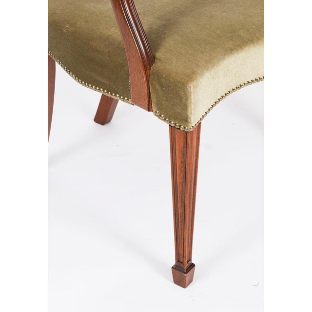 Vintage Shield Back Dining Chairs attributed to William Tillman, 1980s, Set of 8 For Sale - Image 9 of 18