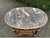 Brown Late 20c French Artisan Louis XVI Mahogany Marble Side Table For Sale - Image 8 of 13