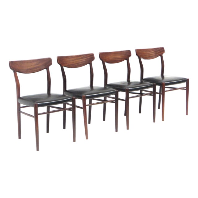 Vintage Danish Chairs by Harry Østergaard, 1960s, Set of 4 For Sale