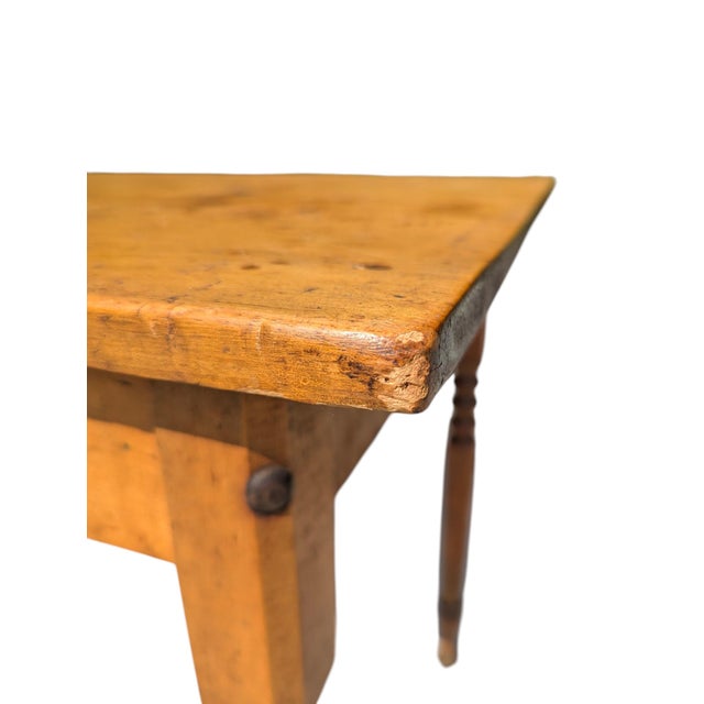Late 19th Century Pine Writing Desk With Drawer For Sale - Image 9 of 16