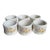 Vintage Fine Bone China Yellow Floral Napkin Rings, Set of 6 For Sale