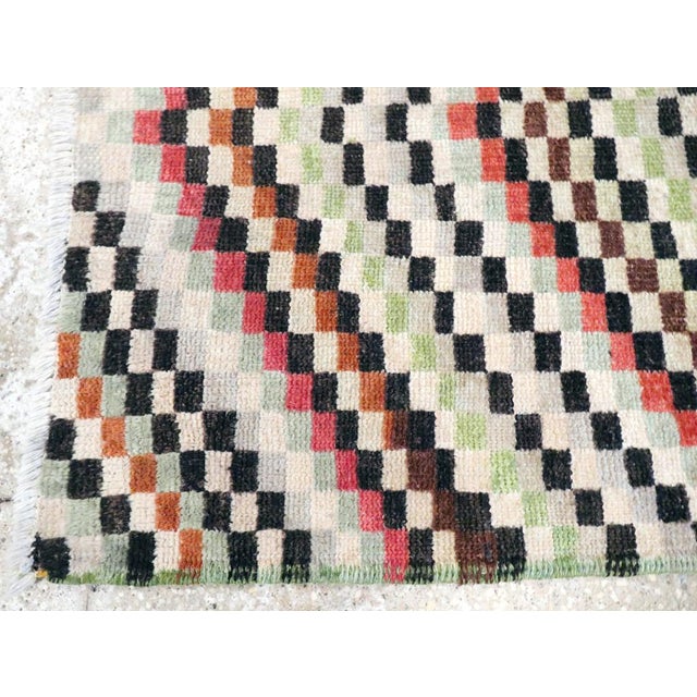 Textile Galerie Shabab Collection Mid-20th Century Turkish Art Deco Style Anatolian Rug For Sale - Image 7 of 10