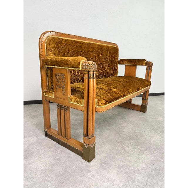 Secession Seating Group from Gyula Radó and Sons, 1890s, Set of 3 For Sale - Image 14 of 18