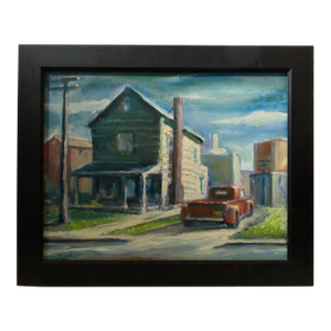 John Schweikhard Red Pick Up C. 1970 Painting