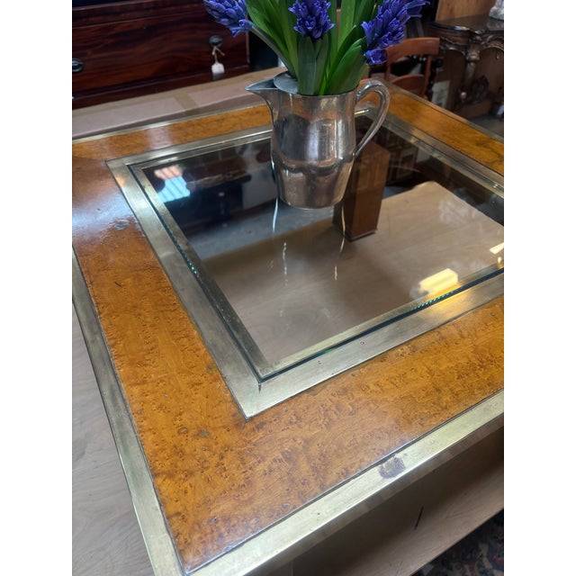 Mid-Century Modern Top Square Coffee Table For Sale - Image 3 of 5