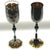 Two collector's goblet. The finesse and details of his pieces are excellent. See the photos. Finish is different. One has...