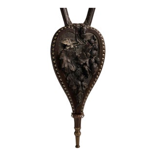 Antique French Carved Bellows For Sale