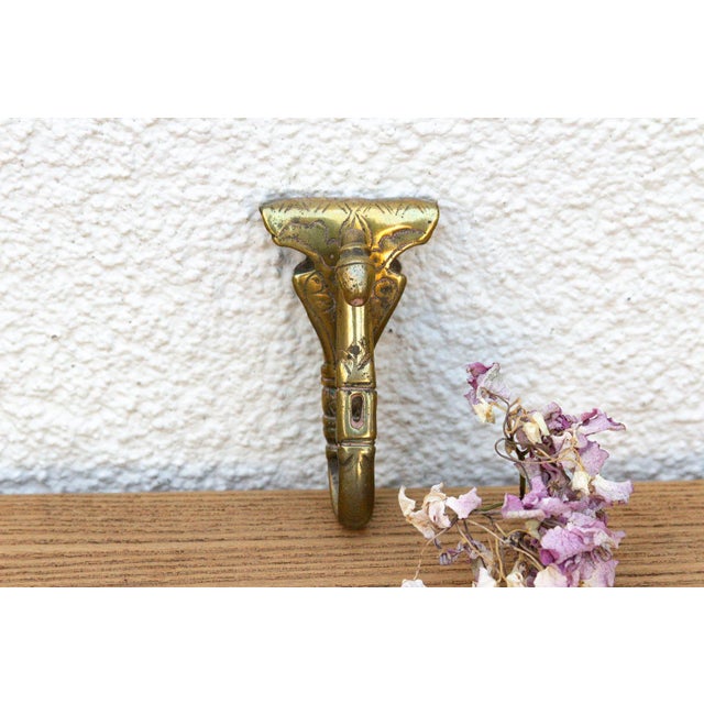 Polished Brass Camel Saddle Hook For Sale In Los Angeles - Image 6 of 6