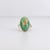 Late 20th Century Signed Vintage Southwestern 14k Gold & Royston Turquoise Cabochon Cocktail Ring For Sale - Image 5 of 16