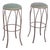 Mid-Century Danish Metal High Stools, 1960s, Set of 2 For Sale